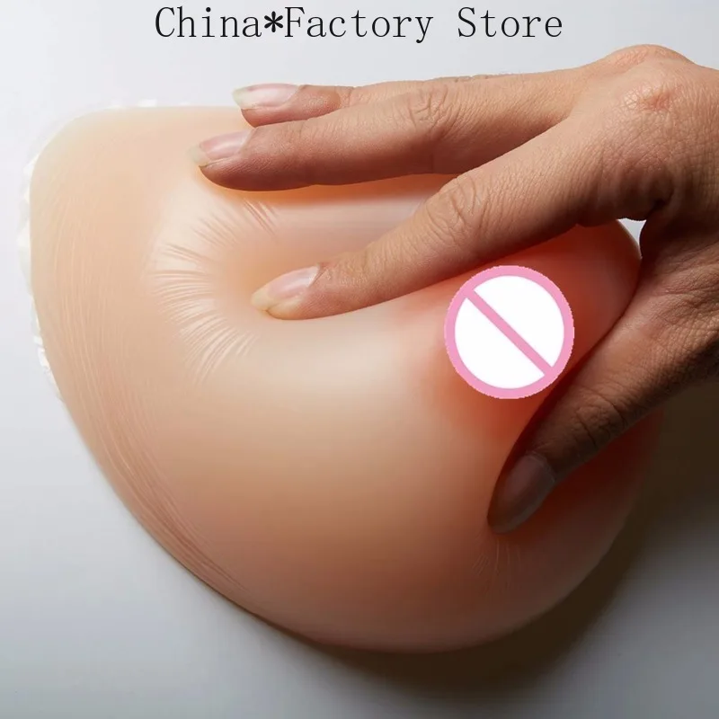 New 1000g/pair D Cup Silicone Breast Form Artificial Soft Fake Boobs Crossdresser Transgender Queen Transvestite Mastectomy Bra
