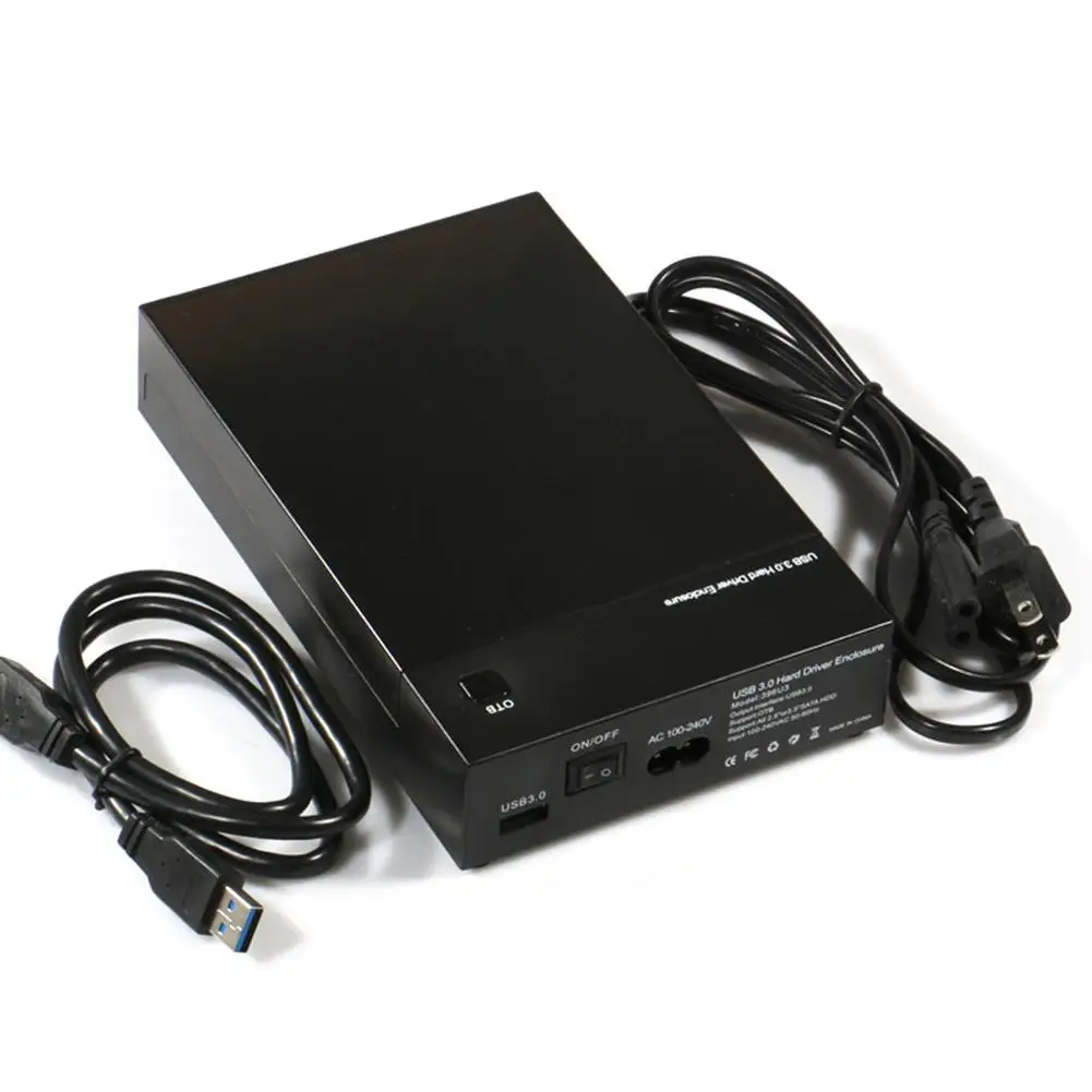 Высокое качество USB 3 0 2 5 дюйма/3 дюйма SATA HDD корпус внешний жесткий диск поддержка