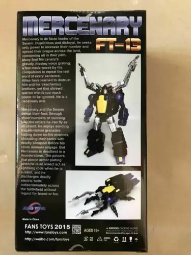 Новый в наличии FansToys FT 13 FT13 Наёмник инсектиционы G1 шрапнель фигурку|Игровые