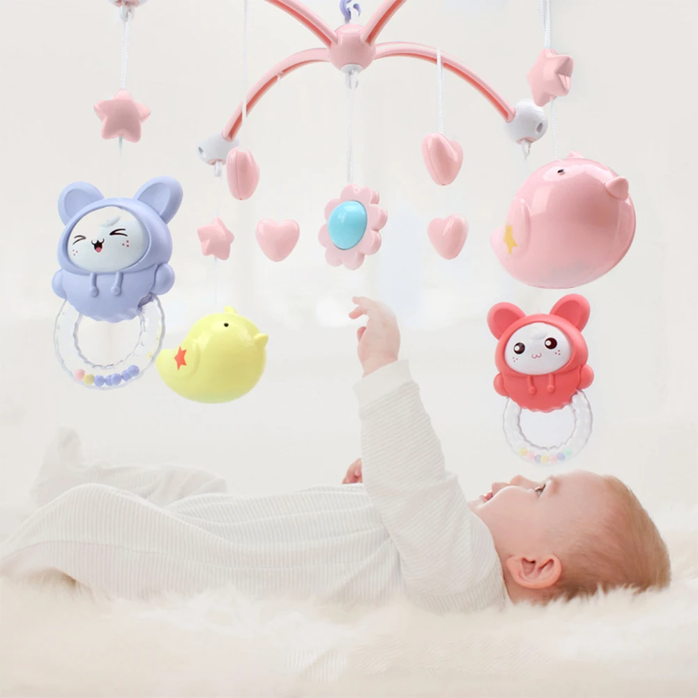 Погремушка для детской кроватки повернуть мило музыкальная шкатулка