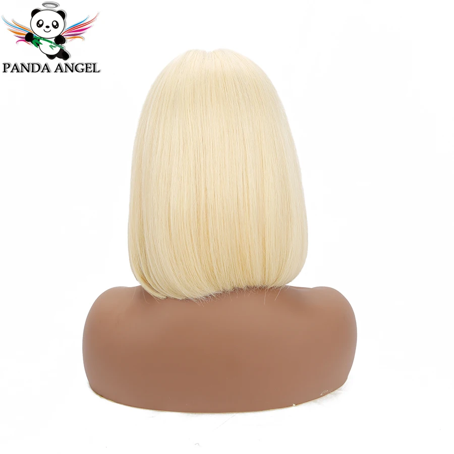 Panda 13x4, 613, блонд, кружевные передние парики, бразильские волосы Remy, плотность 150%, 1B 613, короткие светлые парики из человеческих волос для черных женщин