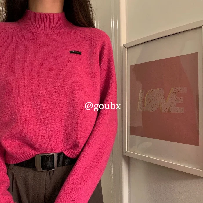 

Свитер женский осенний трикотажный, теплый, однотонный