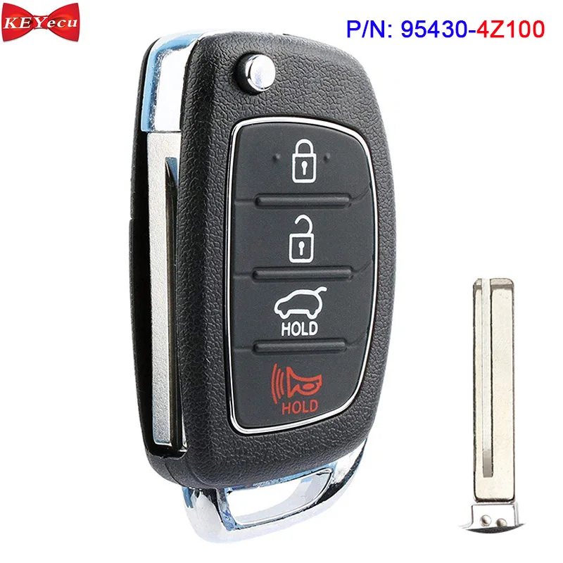 KEYECU для Hyundai Santa Fe 2013 2014 2015 2016 2017 дистанционный ключ брелок 95430 4Z100 4Z101 315 МГц TQ8 RKE 3F04