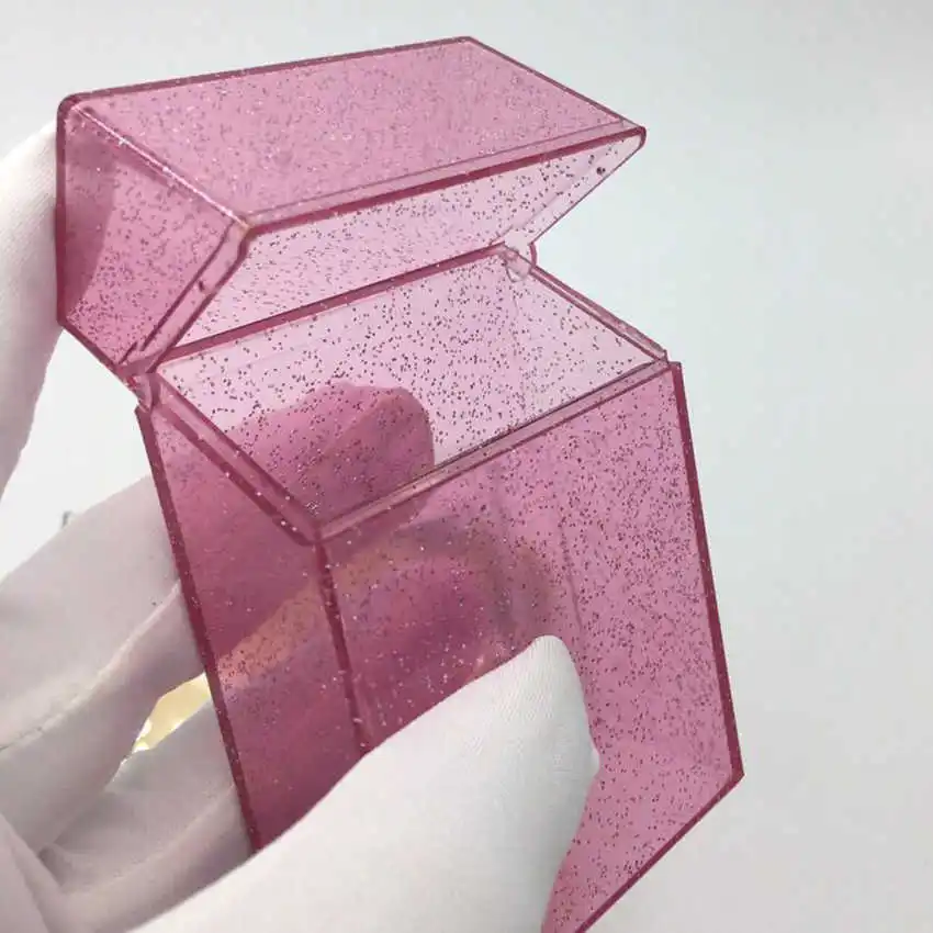 

Portable Cigarette Case Rigid Cigarette holder Engineering Plastics Shining Clear Cigarette Cooker Box Halloween Poison for
