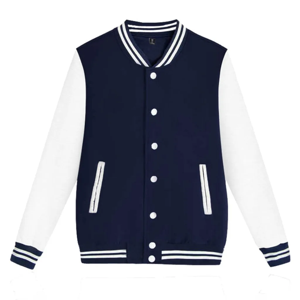 Мужская ветровка модная Для мужчин на осень новая мода Slim Fit Колледж Повседневное Для Мужчин's топ со стоячим воротником куртка, пальто, свитер, куртка