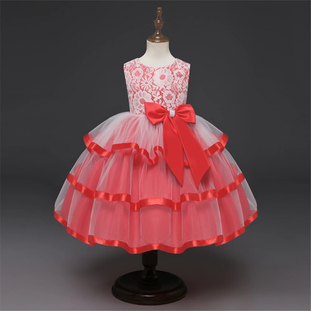 2019 рождественское и новогоднее платье Элегантное свадебное для девочек