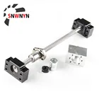 Шариковый винт SFU1204, набор RM1204-1000 прокатных шариковых винтов C7 с фланцем, одношариковая гайка, Концевая обработка, BKBF10, корпус шариковой гайки, соединительная муфта