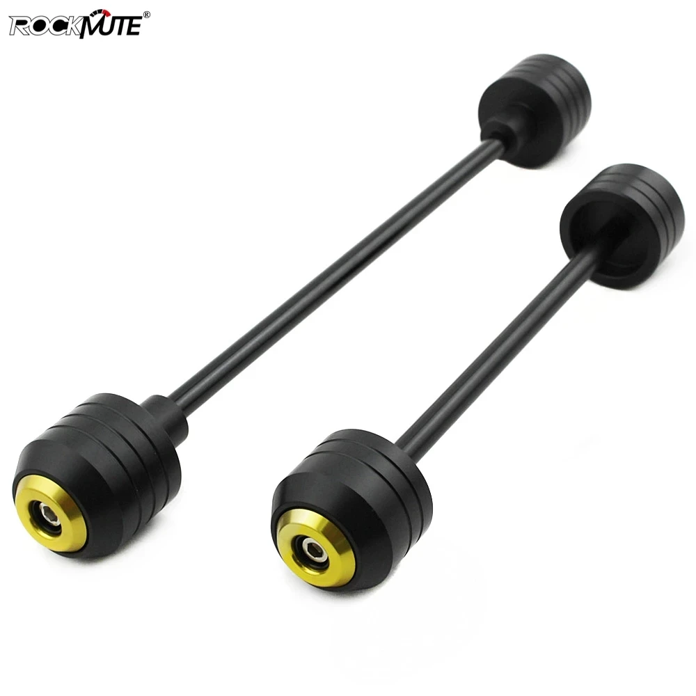 

Motorcycle POM Axle Fork Sliders For KAWASAKI ZX-6R 2009 2010 2011 Front Rear Wheel Protector Circle Decoration