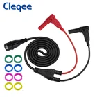 Cleqee P1207 BNC штекер на 4 мм правый угол штекер банана коаксиальный кабель осциллограф тестовый провод 120 см 500 в5A