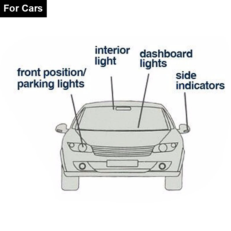 2X автомобиля внутренняя Лицензия плиты светильник T10 светодиодный для Skoda Octavia A5 A7