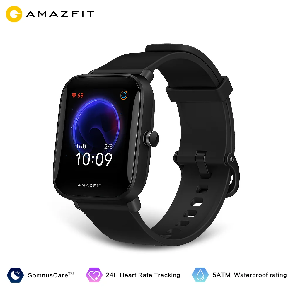 

Amazfit Bip U Smartwatch 5ATM Water Resistant Color Display GLONASS Sleep Monitoring Sport Tracking for Android Ios