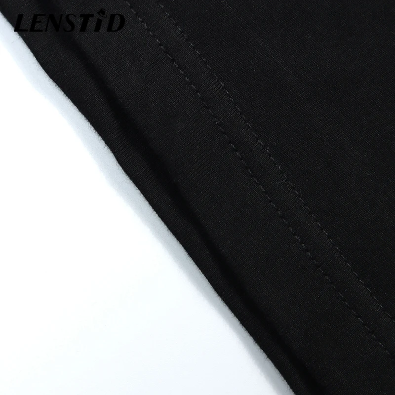 

LENSTID Summer Men Oversize Short Sleeve Tshirts Hip Hop Dark Angel Letter Print T-Shirt Streetwear Harajuku Casual Cotton Tees