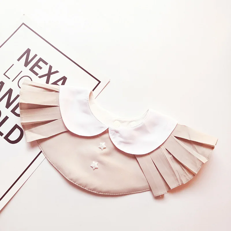 INS детский нагрудник с фальшивым воротником в скандинавском стиле хлопковый