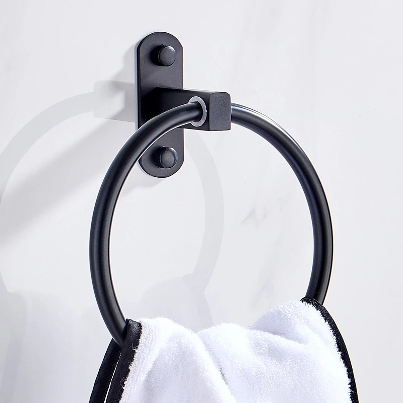 Современный черный набор оборудования для ванной 304 нержавеющая сталь вешалка