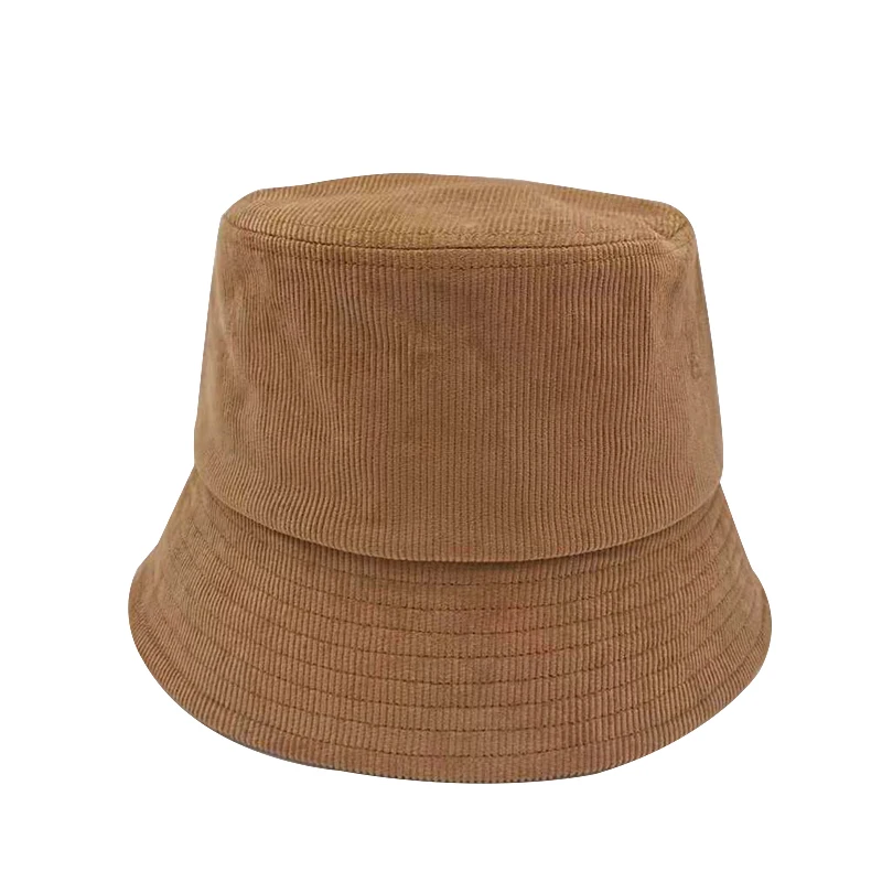 

Winter Unisex Bucket Hat For Women and Men Fashion Solid Thickened Soft Warm Corduroy Fishing Cap Outdoor Vacation Hats