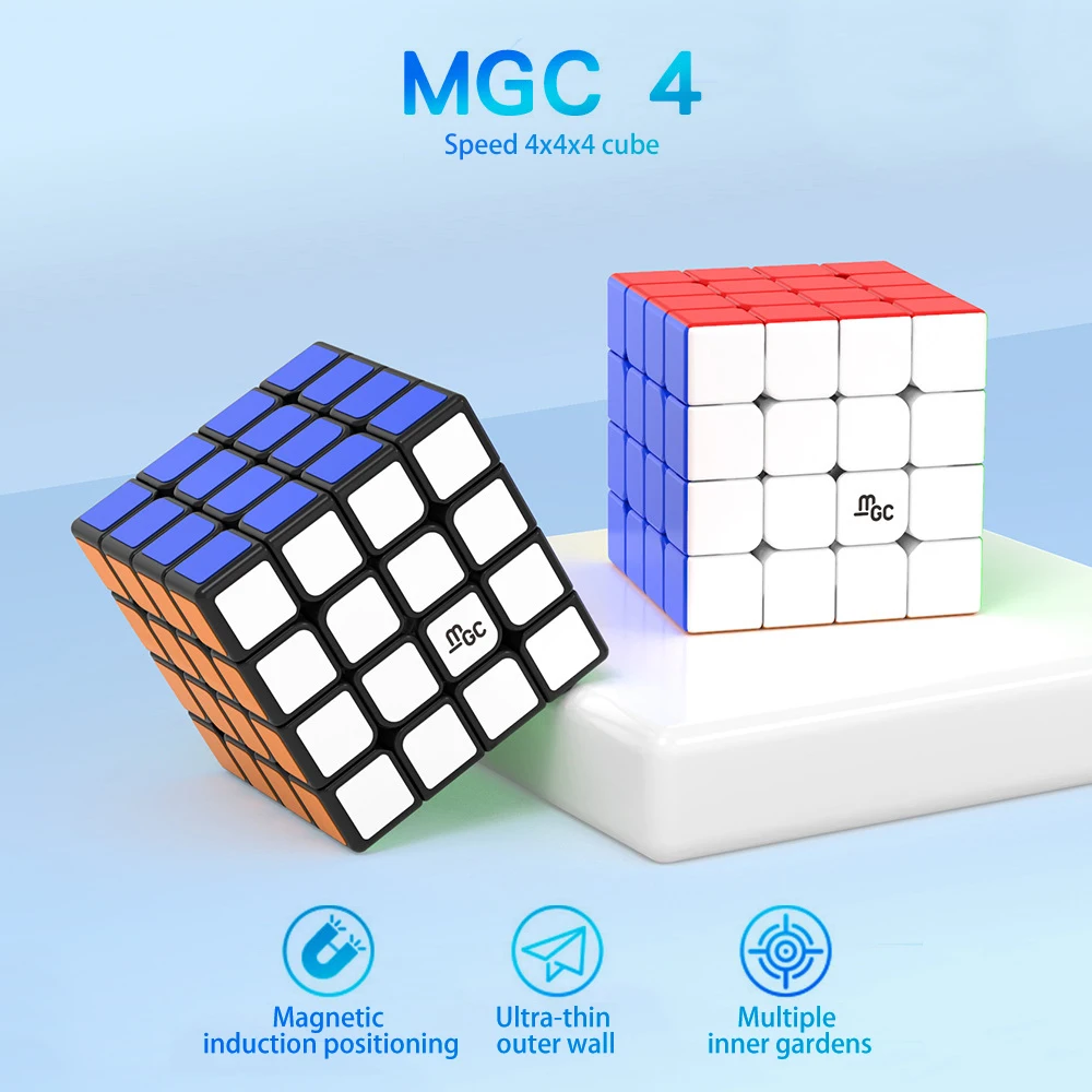 

YongJun MGC 4 4x4x4 Magnetic Speed Magic Cube YJ MGC 4 M 4x4 Profession Magnets Cubes Puzzle Educational Toys for Children Gift