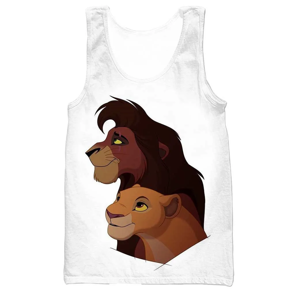 Мужская майка с 3D принтом &quotКороль Лев&quot 2019 модный летний крутой жилет