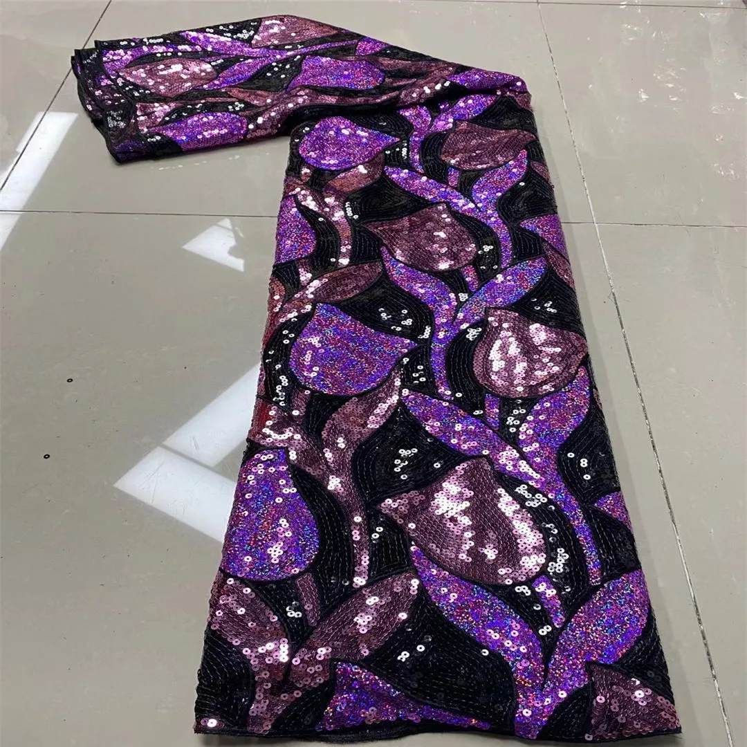 Новинка 2021 африканская кружевная ткань с 3d блестками Высококачественная вышивка