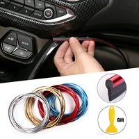 5m universal car headlight decoration strip moulding car styling accessories car cover trim dashboard door edge styling interior