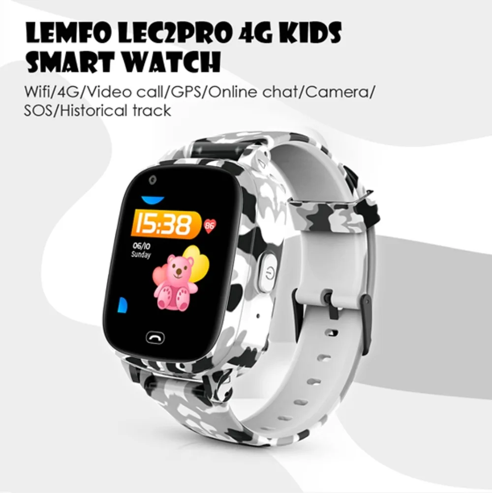 LEMFO Детские умные часы детские часы Поддержка gps wifi камера голосовой чат LEC2 Pro умные часы Рождественский подарок для детей