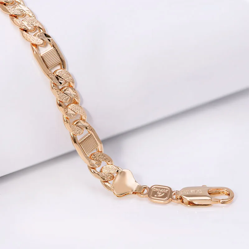 MxGxFam ( 22 см * 8 мм) золото Color18 k новый дизайн браслеты для мужчин вышивка формы около