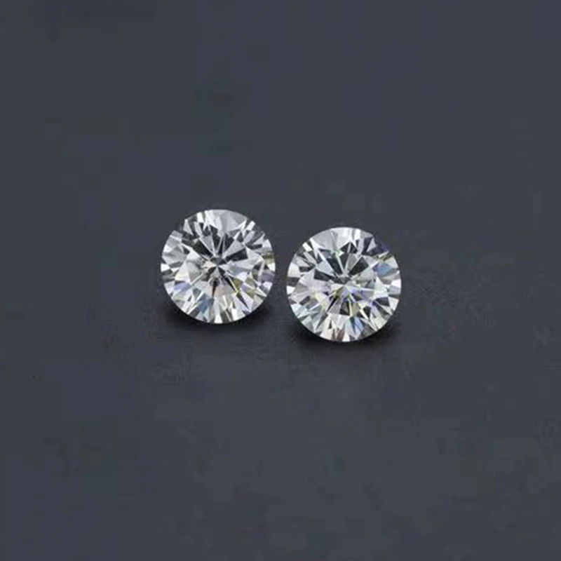 

2 шт., 1ct, 6,5 мм, цвет GH, моисанит, высокое качество, лаборатория, алмаз, сделай сам, Круглый, блестящий, ювелирный браслет