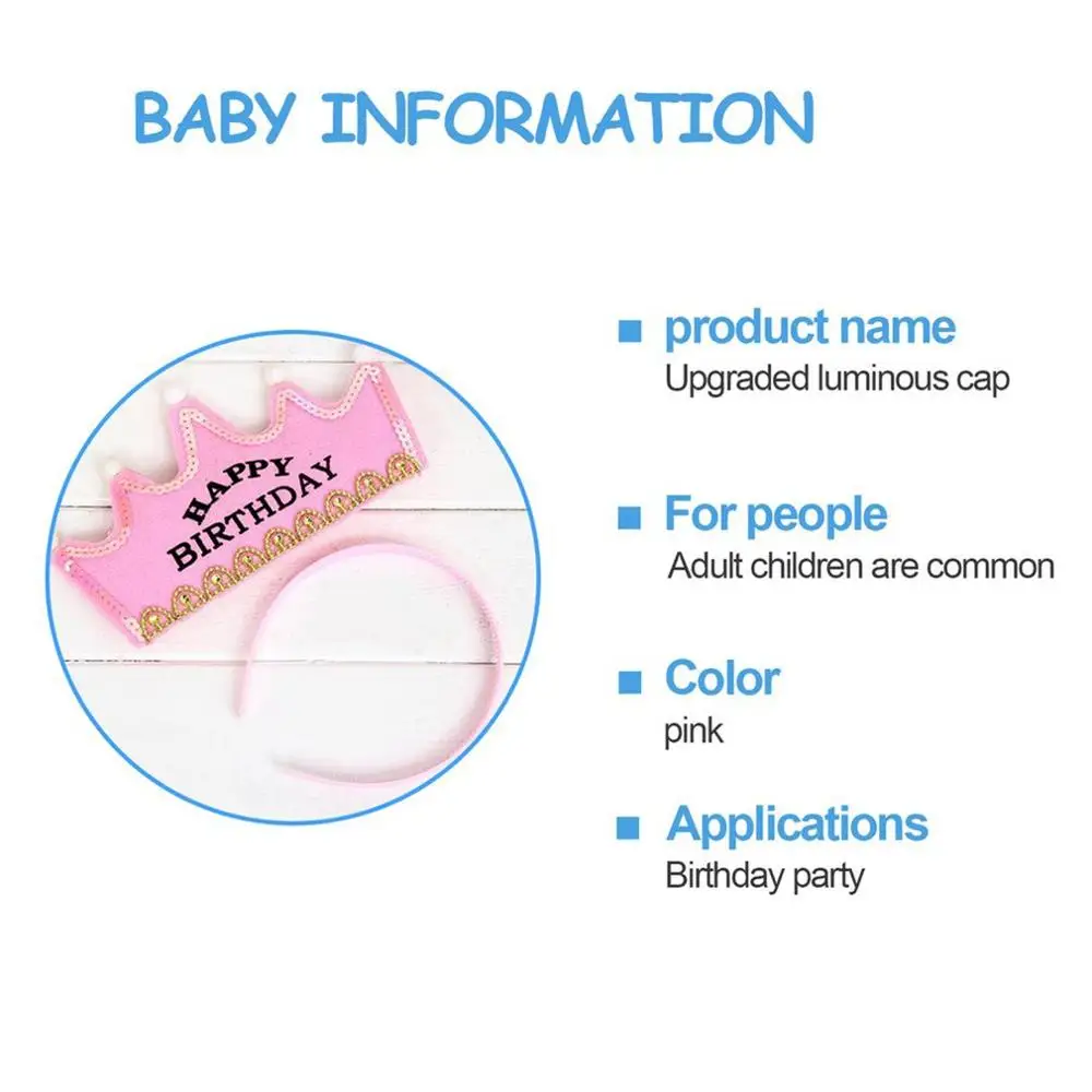 Король принцессы со светодиодсветильник бумажная корона на день рождения шапки