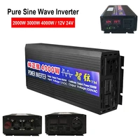 pure sine wave inverter 220v 12v 220v 24v voltage transformer car power solar energy inverter 3000w 4000w pure sine wave