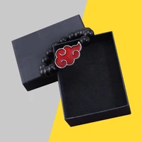 japanese anime akatsuki organization red cloud beaded bracelets for women men bracelet bangle cosplay jewelry gift