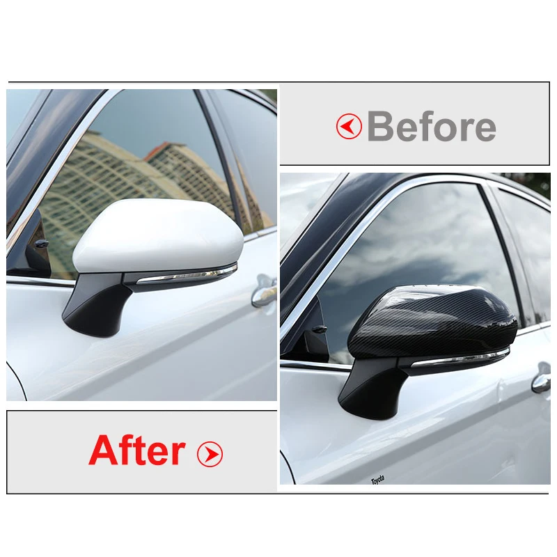 Накладка на зеркало заднего вида автомобиля из углеродного волокна боковой