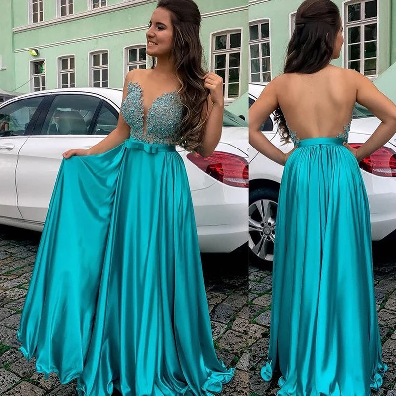

v- Vestido De Festa Gala Jurken