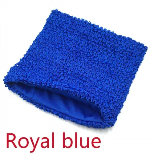 Royal blue 1 шт./лот, 8 дюймов, юбка-пачка, вязанная крючком, эластичная, обернутая, на груди, 20x20 см, большой размер, вязаная, ручная работа, для девочек, юбка, аксессуары - Цвет: Royal blue