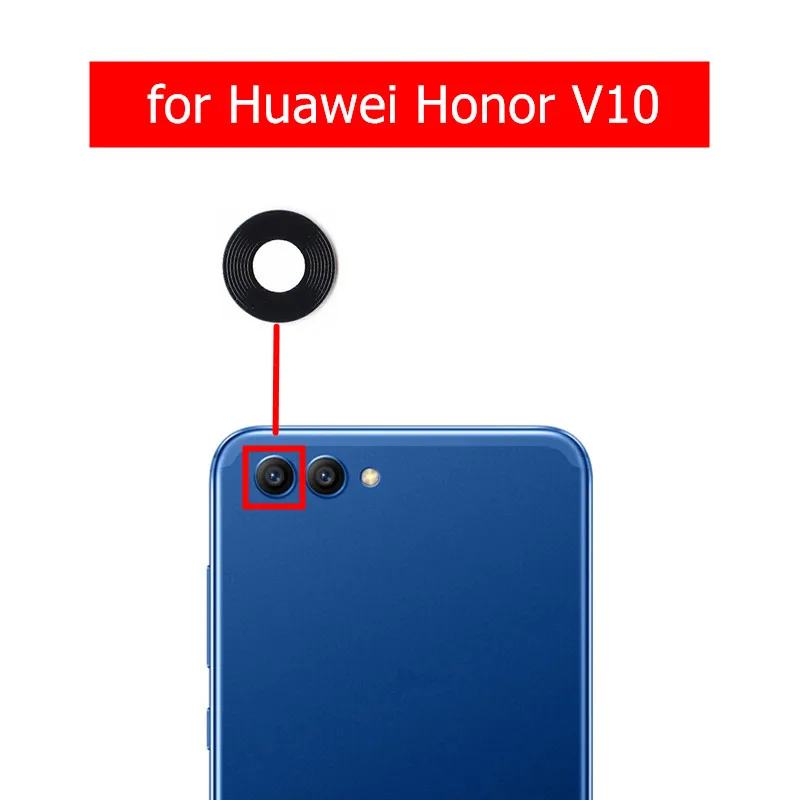 2 шт. для huawei Honor V10 камера со стеклянным объективом задняя стеклянный объектив View