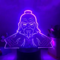 avatar iroh 3d lamp led night light for home decoration gift novelty avatar the last airbender table lamp