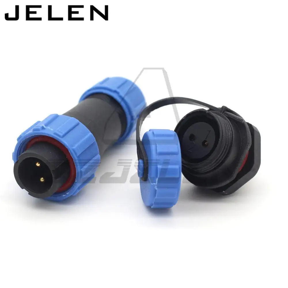 SP13 2Pin Водонепроницаемый и пылезащищенный авиационный разъем IP68 розетка 2 pin|connector