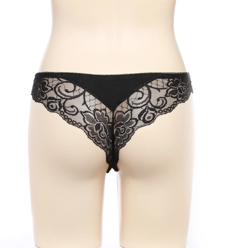 1 шт. женские кружевные прозрачные трусики-стринги с низкой посадкой |
