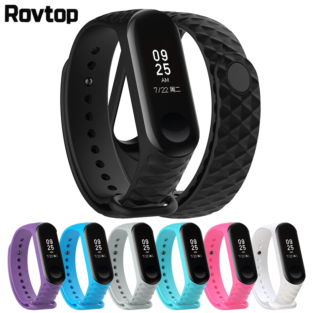Mi Band 4 силиконовый ремешок на запястье для Xiaomi 3 аксессуары браслет Miband Смарт