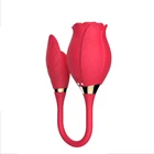 Вагинальный вибратор в форме розы, женский, для стимуляции клитора и сосков, сексуальная игрушка для мастурбации