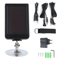 outdoor solar panel charger useu plug hunting trail camera charger for suntek hc 300m hc300 hc 500m hunting camera 8