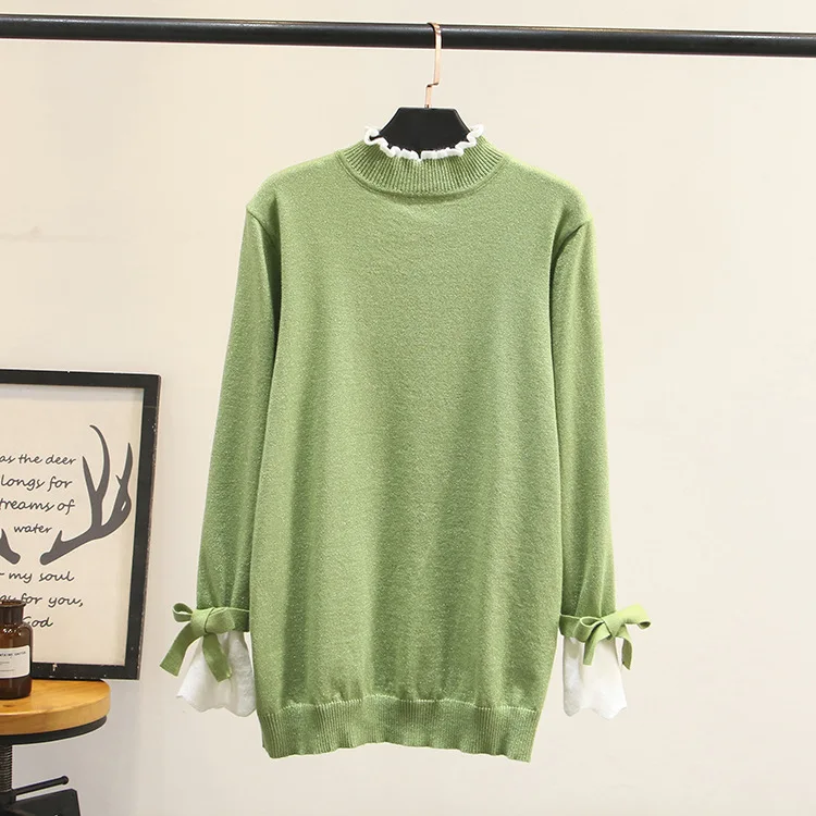 Повседневные незаменимые свитера размера плюс осень 2019 женские модные свободные