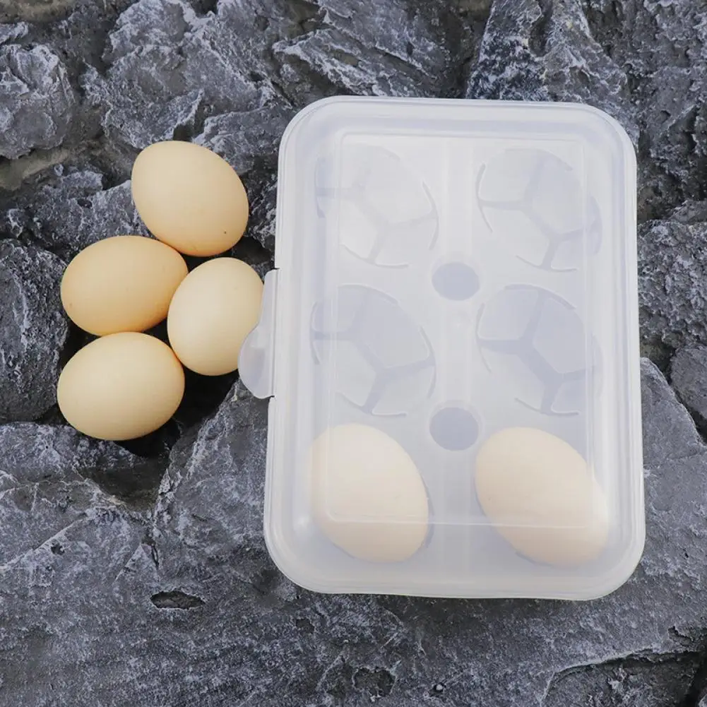 

Egg Storage Box Portable 6 Grid Egg Holder Container for Outdoor Camping Picnic Eggs Box Case Kitchen Organizer Case