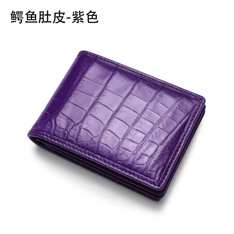 

Crocodile Pickup Bag Men Leather Ultrathin Large Capacity Hand Made Multi - Function Long Wallet Multi Card Clip Women DH50KB