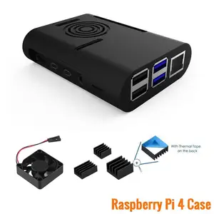 Чехол-адаптер в комплекте для Raspberry Pi 4 RPI4 Чехол-интерфейс новый и Тип C 4B с теплоотводом охлаждающий вентилятор Pi 4 модель