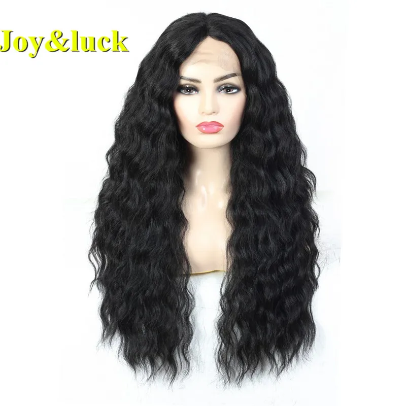 Женский длинный парик Joy &amp luck 24 дюйма со светлыми кружевами спереди кудрявые