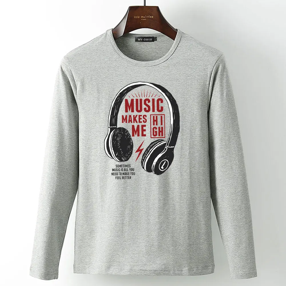 Мужская футболка с длинным рукавом MYDBSH брендовая летняя размера плюс