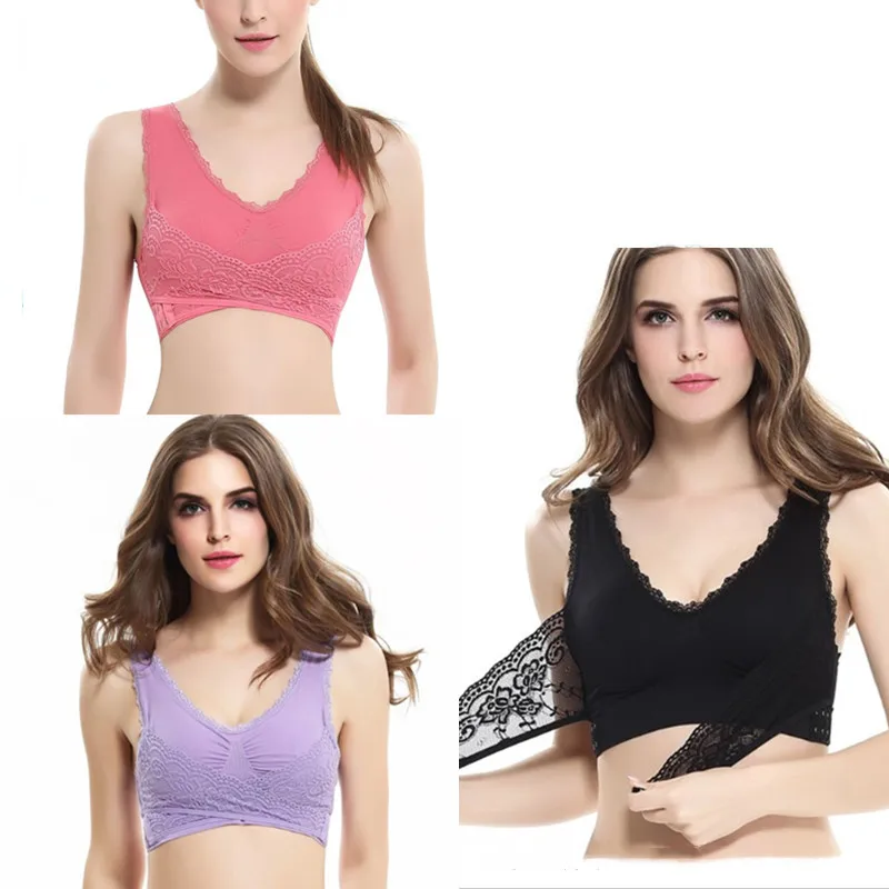 Женский кружевной бюстгальтер с чашками пуш ап размеры до 3XL|Бюстгальтеры| |
