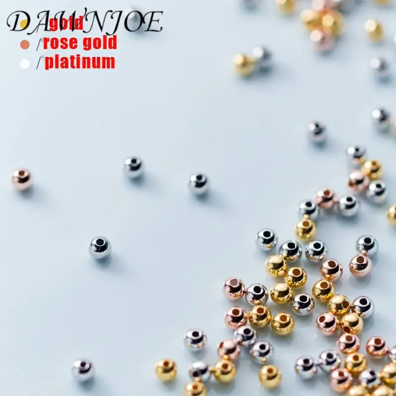 10 шт. серебряные бусины разделители диаметром 2/2 5/3/3 5/4/5 мм|Ювелирная фурнитура и