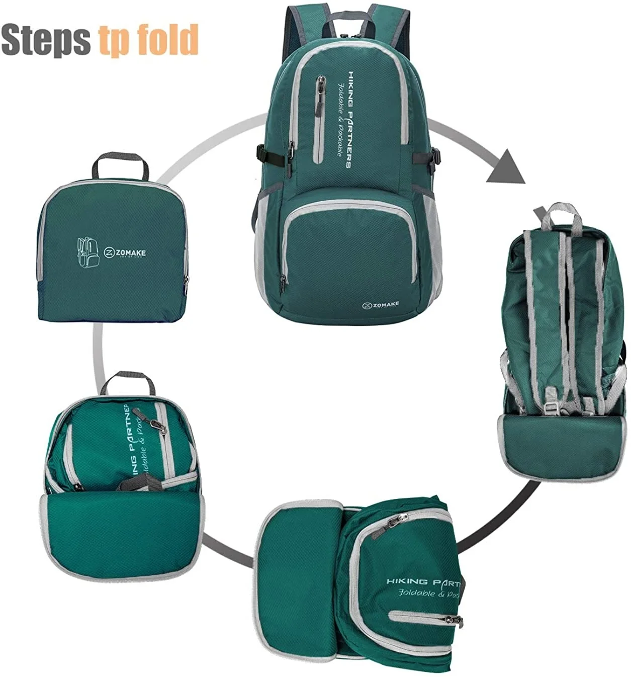 

Zomake lightweight foldable backpack, waterproof backpack, small backpack, suitable for women and men