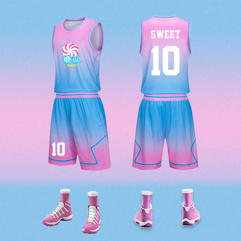 

Team Basketball Uniform Suits Printing Children's Sports Competition Training Team Uniforms Personalized Custom Women's Jerseys