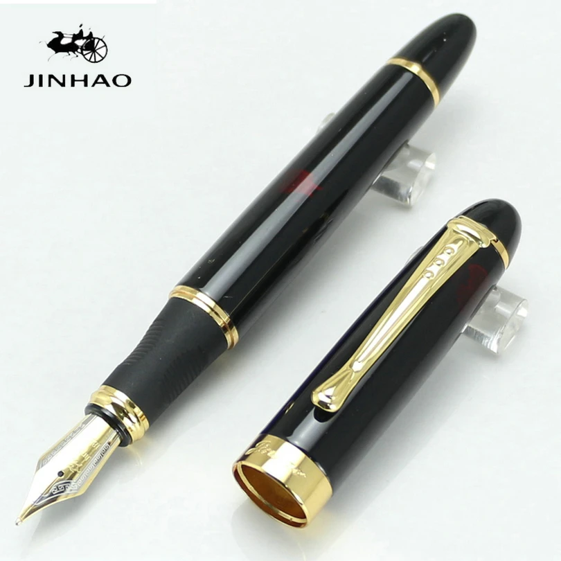 Ручка перьевая JINHAO X Iraurita полностью Металлическая Золотая Роскошная карандаш с